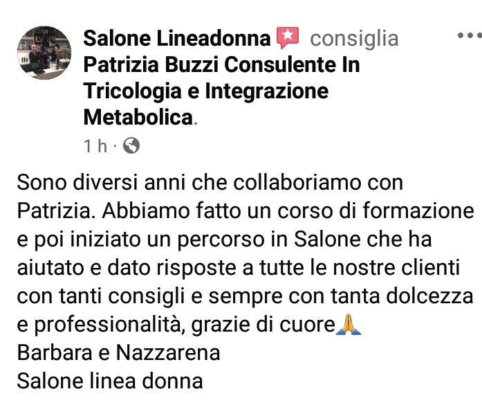 Salone linea donna.