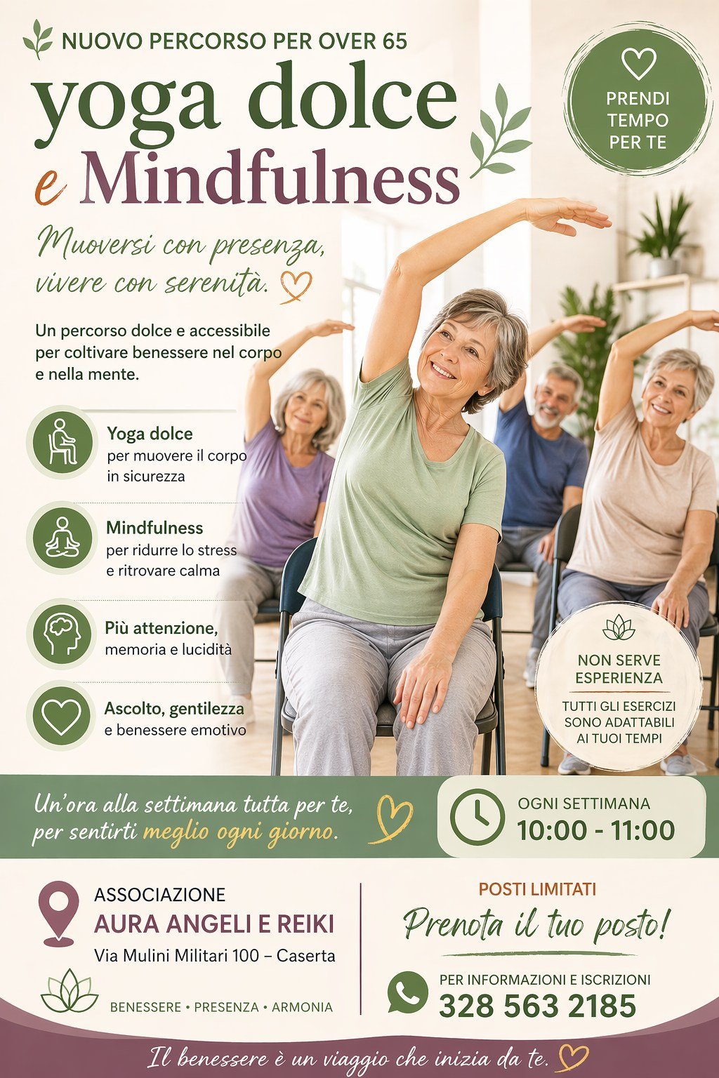 CORSO MINDFULNESS & YOGA DOLCE IN PRESENZA A CASERTA  Settembre 2026